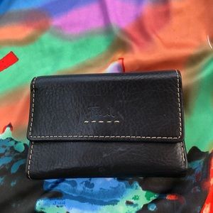 Vintage Fossil Black leather wallet